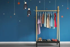 Clearance Belis Runde Hängelampe Schwarz Metall Holz 2-flmg E27 Ø21 cm