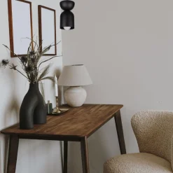 Sale Belis Runde Hängeleuchte Schwarz Metall Ø11 cm Minimalistisch