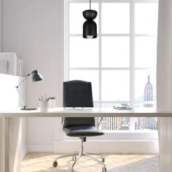 Sale Belis Runde Hängeleuchte Schwarz Metall Ø11 cm Minimalistisch