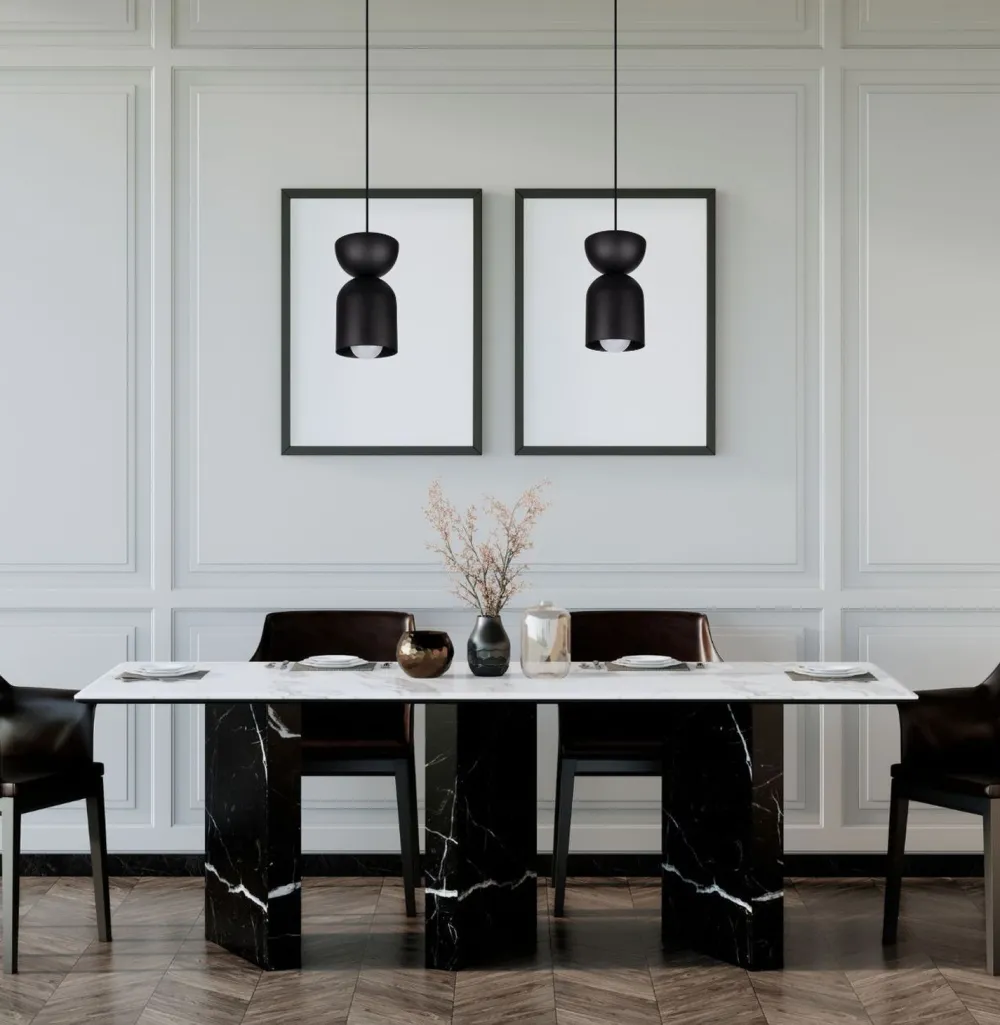 Sale Belis Runde Hängeleuchte Schwarz Metall Ø11 cm Minimalistisch