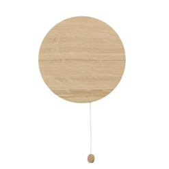 Nowodvorski Runde Holz Wandlampe mit Schalter flach Modern* Wandleuchten|Flurlampen