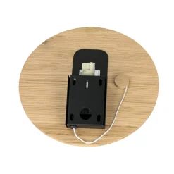 Nowodvorski Runde Holz Wandlampe mit Schalter flach Modern* Wandleuchten|Flurlampen