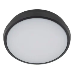 TK Lighting Runde LED Außenwandleuchte IP54 Aluminium Schwarz 18 W* Metall Lampen|Feuchtraumleuchten