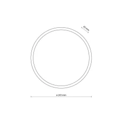TK Lighting Runde LED Außenwandleuchte IP54 Aluminium Schwarz 18 W* Metall Lampen|Feuchtraumleuchten