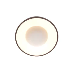 Best Steinhauer Runde LED Deckenlampe in Bronze Weiß Ø30 cm stilvoll