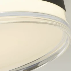 Searchlight Runde LED Deckenlampe Schwarz Metall 858 lm warmweiß* Flurlampen|Wohnzimmerlampen