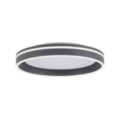 Paul Neuhaus Runde LED Deckenleuchte Anthrazit Ø40 cm 27 W dimmbar* Deckenleuchten|Flurlampen