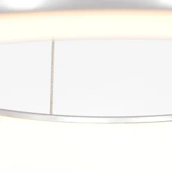 Online Steinhauer Runde LED Hängelampe in Silber Ø48 cm 2700 K wohnlich