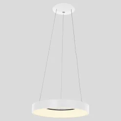 Steinhauer Runde LED Hängelampe Weiß Ø48 cm 2700 K 30 W wohnlich* Hängelampen|Led Lampen