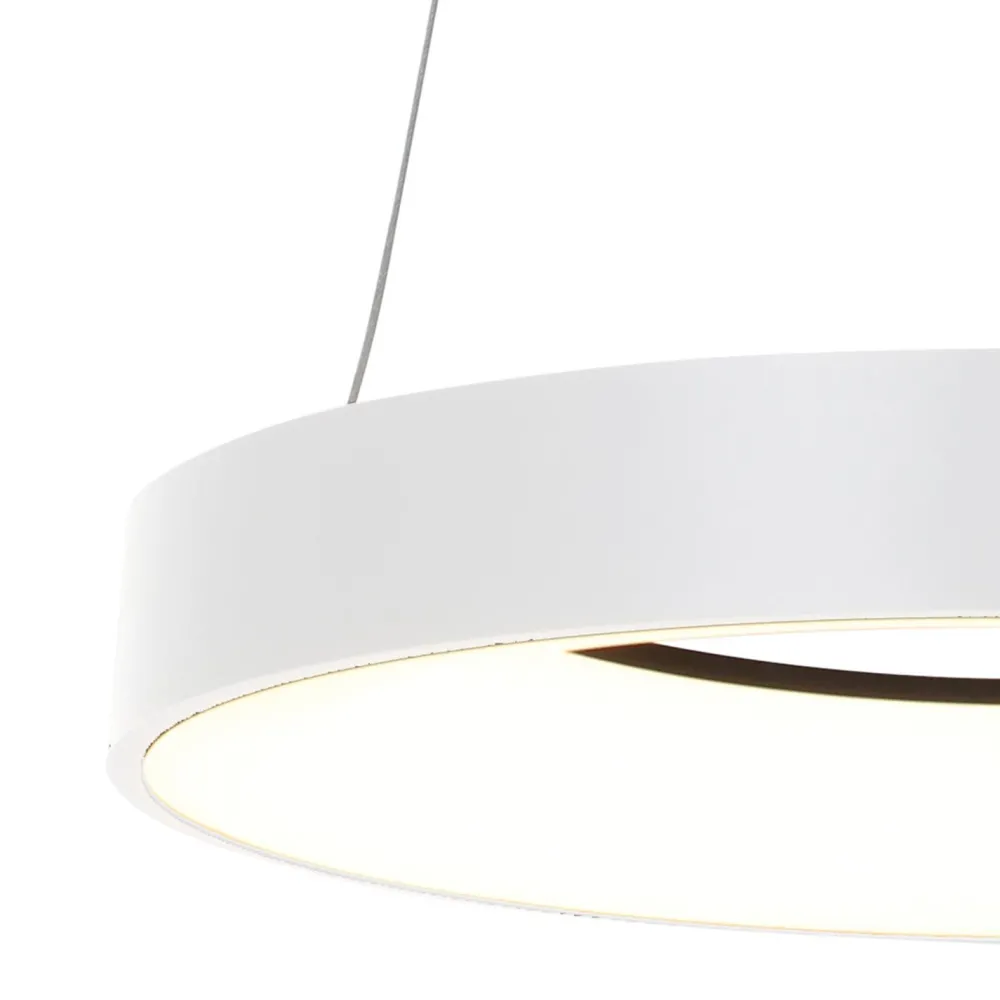 Steinhauer Runde LED Hängelampe Weiß Ø48 cm 2700 K 30 W wohnlich* Hängelampen|Led Lampen