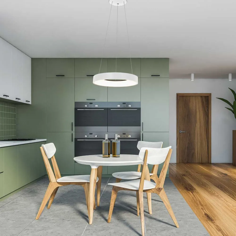 Steinhauer Runde LED Hängelampe Weiß Ø48 cm 2700 K 30 W wohnlich* Hängelampen|Led Lampen