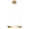 Best Steinhauer Runde LED Pendelleuchte in Gold B:60 cm 42 W stilvoll