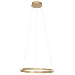 Best Steinhauer Runde LED Pendelleuchte in Gold B:60 cm 42 W stilvoll