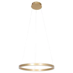 Best Steinhauer Runde LED Pendelleuchte in Gold B:60 cm 42 W stilvoll