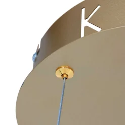 Best Steinhauer Runde LED Pendelleuchte in Gold B:60 cm 42 W stilvoll