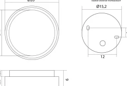 SU-MA Runde LED Wandleuchte Aluminium IP65 18 W 4000 K Ø20 cm* Led Außenleuchten|Metall Lampen