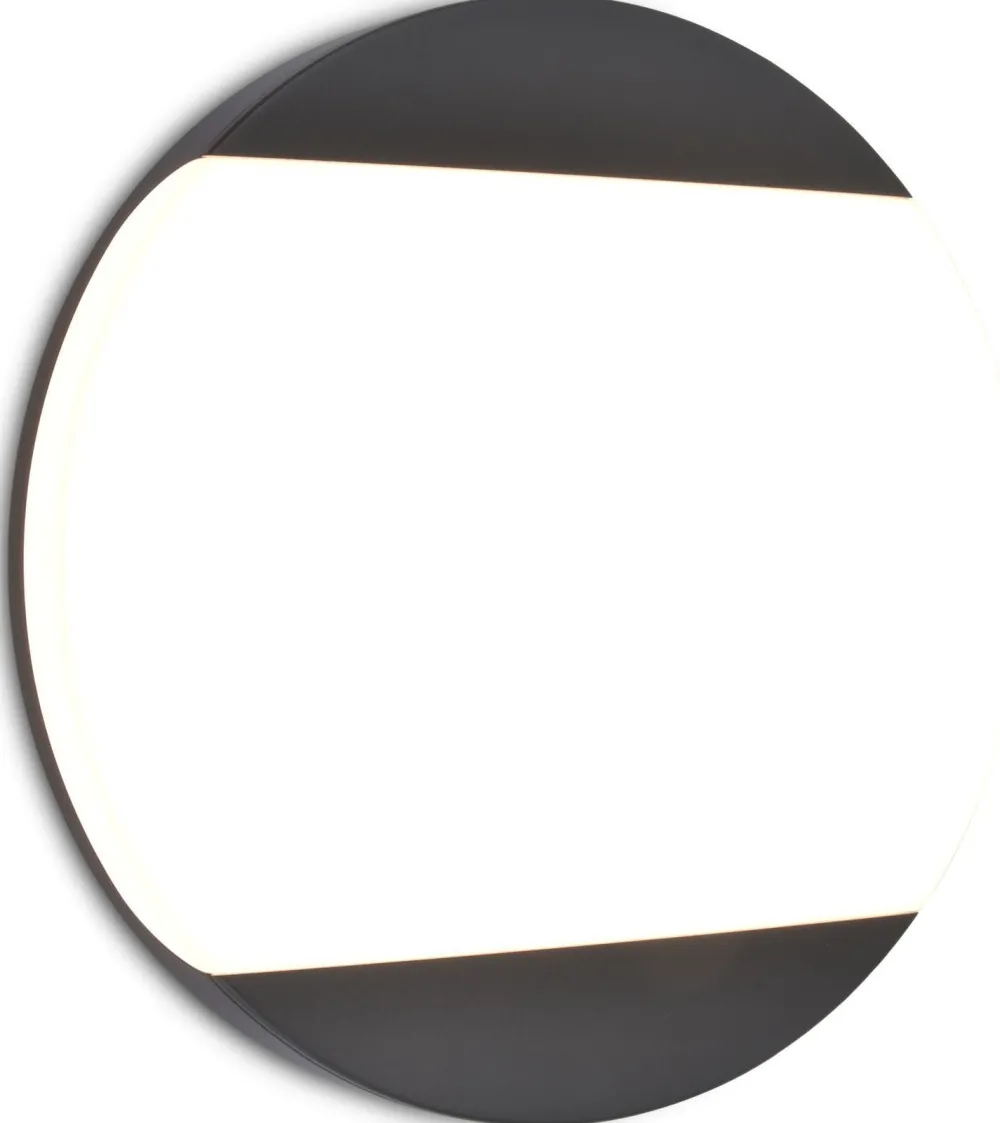 Sale Eco-Light Runde LED Wandleuchte Anthrazit IP54 3000/4000 K Ø26 cm