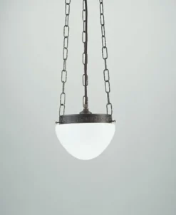 Clearance Berliner Messingleuchten Runde Pendelleuchte Antik Messing Glas E27 Ø17 cm