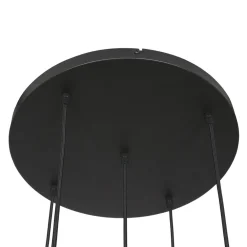 Steinhauer Runde Pendelleuchte Glas in Bernstein Ø60 cm E27 Modern* Hängelampen|Bürolampen