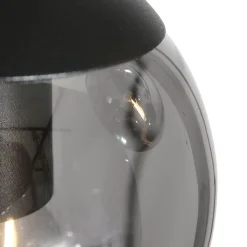 Hot Steinhauer Runde Pendelleuchte Glas in Rauchgrau Ø60 cm E27 Modern