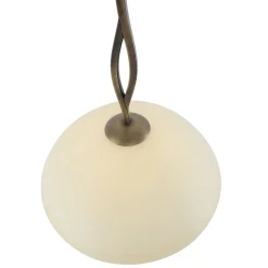 New Steinhauer Runde Pendelleuchte Glas Metall Ø45 cm E27 gemütlich