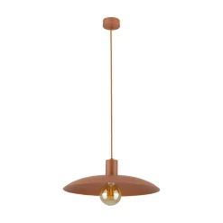 TK Lighting Runde Pendelleuchte Metall Ø41 cm E27 Loft Ziegelrot* Bürolampen|Esszimmer Lampen