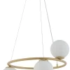 Clearance Sigma Runde Pendelleuchte Metall Glas Gold Ø48 cm dekorativ