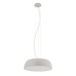 Sale Nowodvorski Runde Pendelleuchte Metall Seidengrau Weiß E27 Ø58 cm