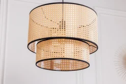 Online Invicta Interior Runde Pendelleuchte Metall Ø45 cm E27 Wiener Geflecht