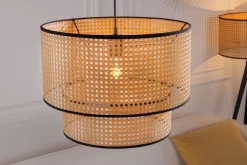 Online Invicta Interior Runde Pendelleuchte Metall Ø45 cm E27 Wiener Geflecht