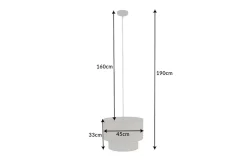 Online Invicta Interior Runde Pendelleuchte Metall Ø45 cm E27 Wiener Geflecht