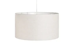 Invicta Interior Runde Pendelleuchte Stoff E27 Ø55 cm Modern in Natur* Schlafzimmer Lampen|Stofflampen