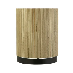 Sale Searchlight Runde Tischlampe Bambus Metall klein 23 cm natürlich