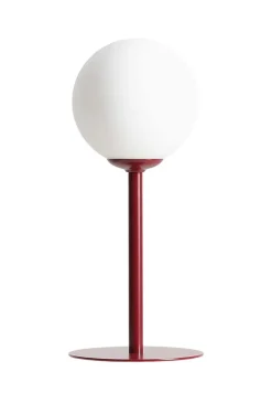 ALDEX Runde Tischleuchte Rot Metall H:35 cm E14 Glas blendarm* Glaslampen|Metall Lampen