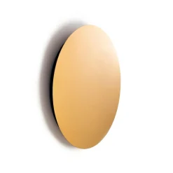 Best Nowodvorski Runde Wandlampe LED Ø 35 cm in Gold matt flach Metall