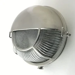 Hot Andromeda Runde Wandleuchte außen Messing Glas E27 IP64 Maritim