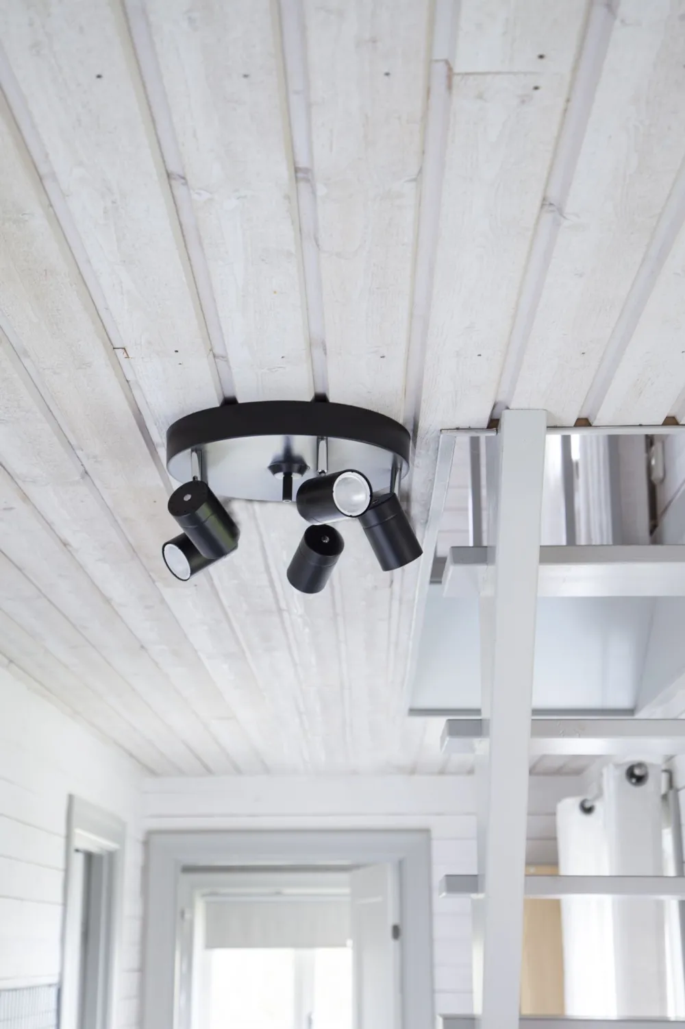 By Rydéns Runder Deckenspot 5-flammig GU10 Metall B: 30cm klein Schwarz* Flurlampen|Wohnzimmerlampen