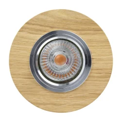 Spot Light Runder Einbauspot in Eiche Ø10cm mit LED flexibel* Spots|Moderne Lampen