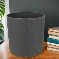 Outlet Nowodvorski Runder Stoffschirm für Stehlampen Zylinder Ø25,5cm