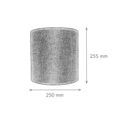 Outlet Nowodvorski Runder Stoffschirm für Stehlampen Zylinder Ø25,5cm