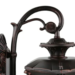 Nowodvorski Rustikale Außen Wandleuchte Bronze Antik 40cm AMUR* Außenwandleuchten|Rustikale Lampen