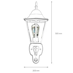 Easylight Rustikale Außenlampe mit Bewegungsmelder in Schwarz Kupfer* Rustikale Lampen|Rustikale Außenleuchten