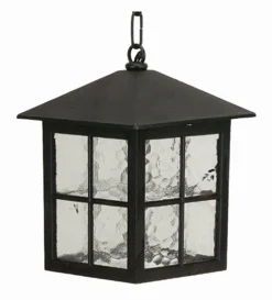 Lido Rustikale Außenlampe Schwarz IP43 regengeschützt* Rustikale Lampen|Hängeleuchten Außen