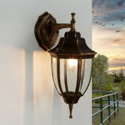 Easylight Rustikale Außenleuchte in Schwarz Kupfer LYON* Rustikale Lampen|Rustikale Außenleuchten