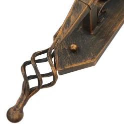 Best Easylight Rustikale Außenleuchte in Schwarz-Kupfer IP44 CASTLE