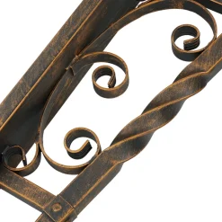 Best Easylight Rustikale Außenleuchte in Schwarz-Kupfer IP44 CASTLE