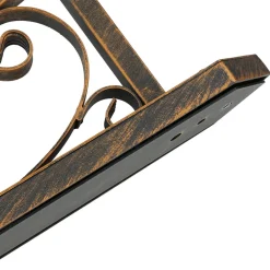 Best Easylight Rustikale Außenleuchte in Schwarz-Kupfer IP44 CASTLE