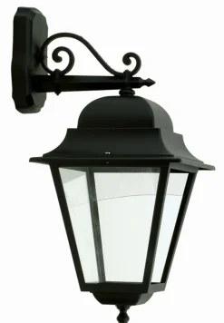 Sale Lido Rustikale Außenleuchte Wand Schwarz Aluminium H:61cm