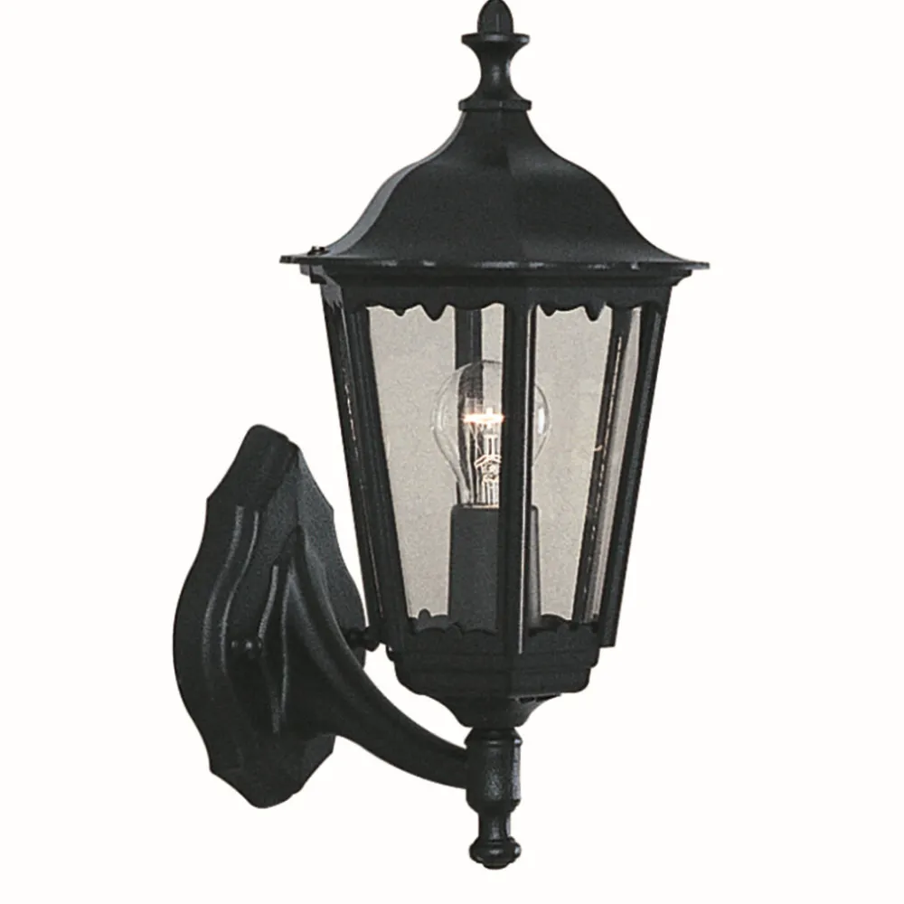 Searchlight Rustikale Außenleuchte Wand Laterne LED E27 Schwarz* Außenwandleuchten|Rustikale Lampen