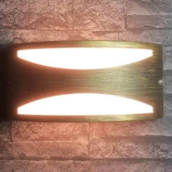 Easylight Rustikale Außenwandleuchte in Antikgold halbrund* Außenwandleuchten|Moderne Lampen